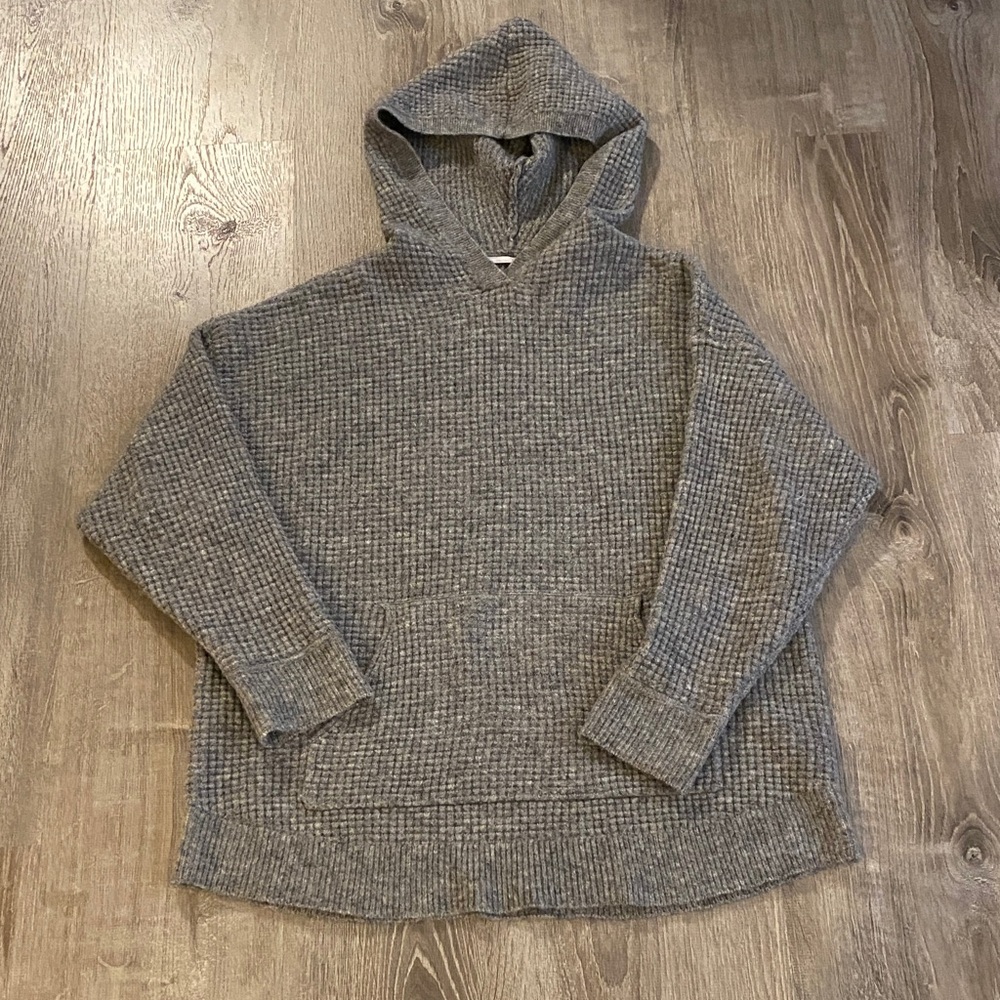TALULAH Hooded Waffle Knit Sweater S